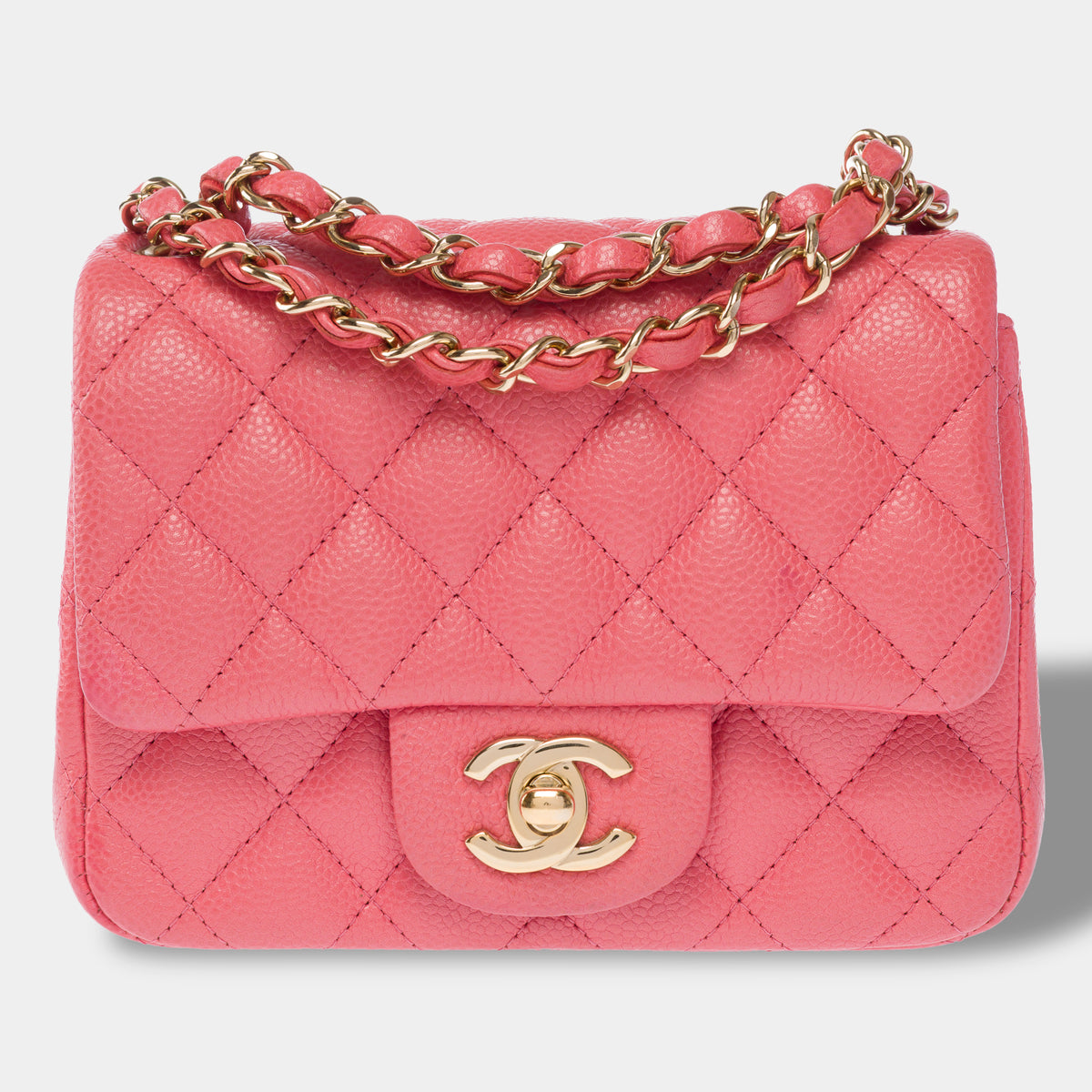 Sac CHANEL Timeless/Classique en Cuir Rose - 104023