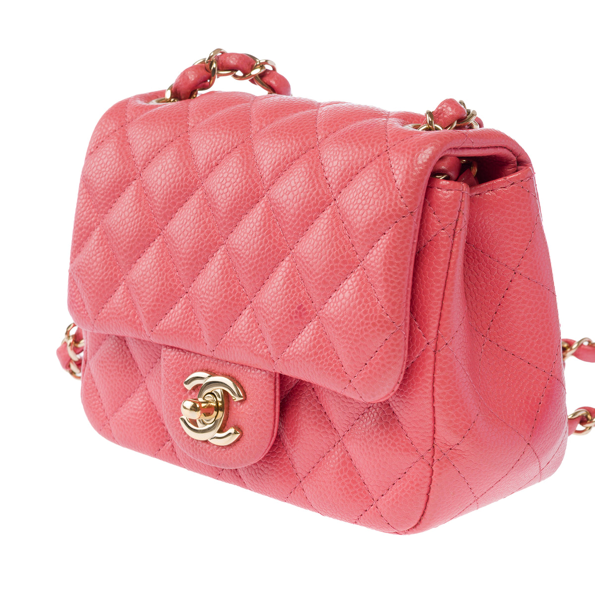 Sac CHANEL Timeless/Classique en Cuir Rose - 104023