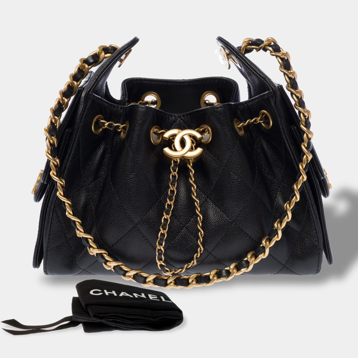 Sac CHANEL en Cuir Noir - 104025