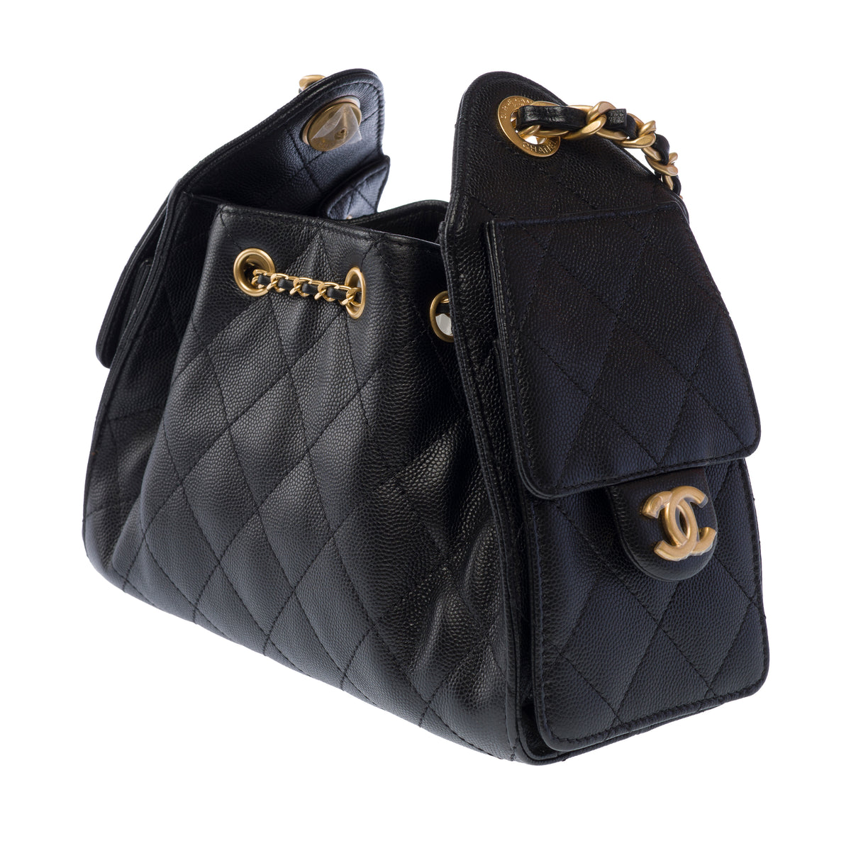 Sac CHANEL en Cuir Noir - 104025