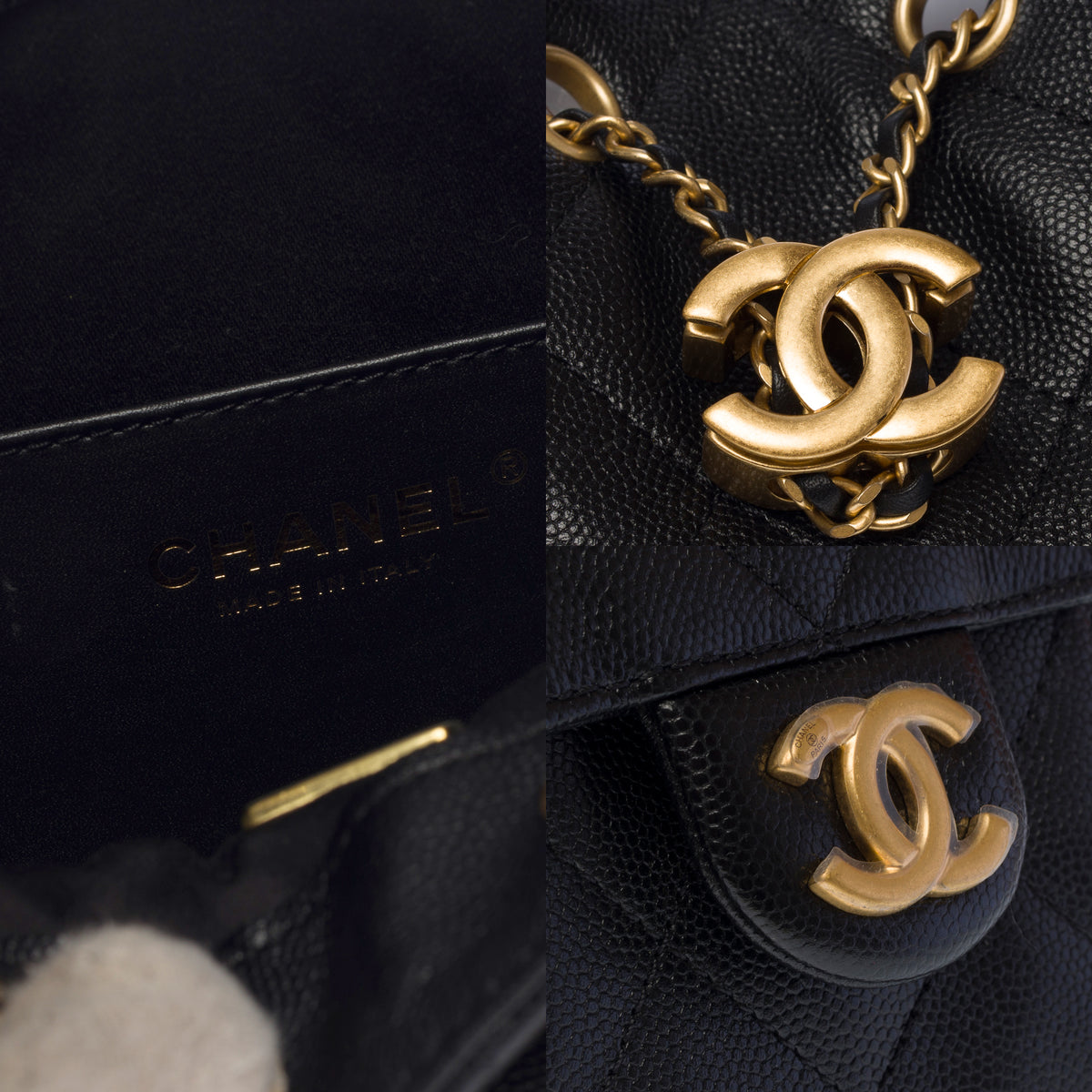 Sac CHANEL en Cuir Noir - 104025