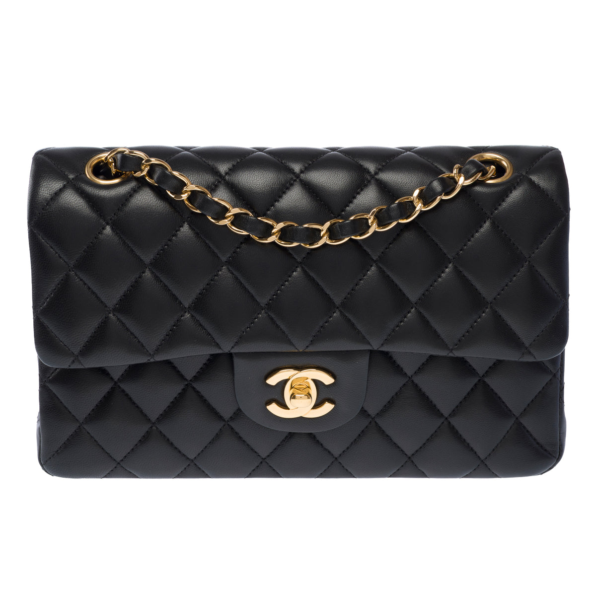 Sac CHANEL Timeless/Classique en Cuir Noir - 104030