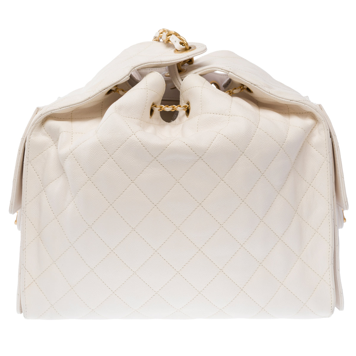 Sac CHANEL en Cuir Blanc - 104026