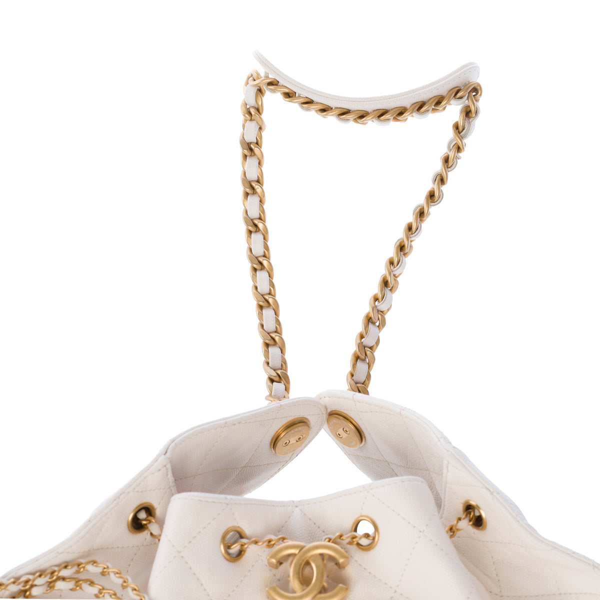 Sac CHANEL en Cuir Blanc - 104026