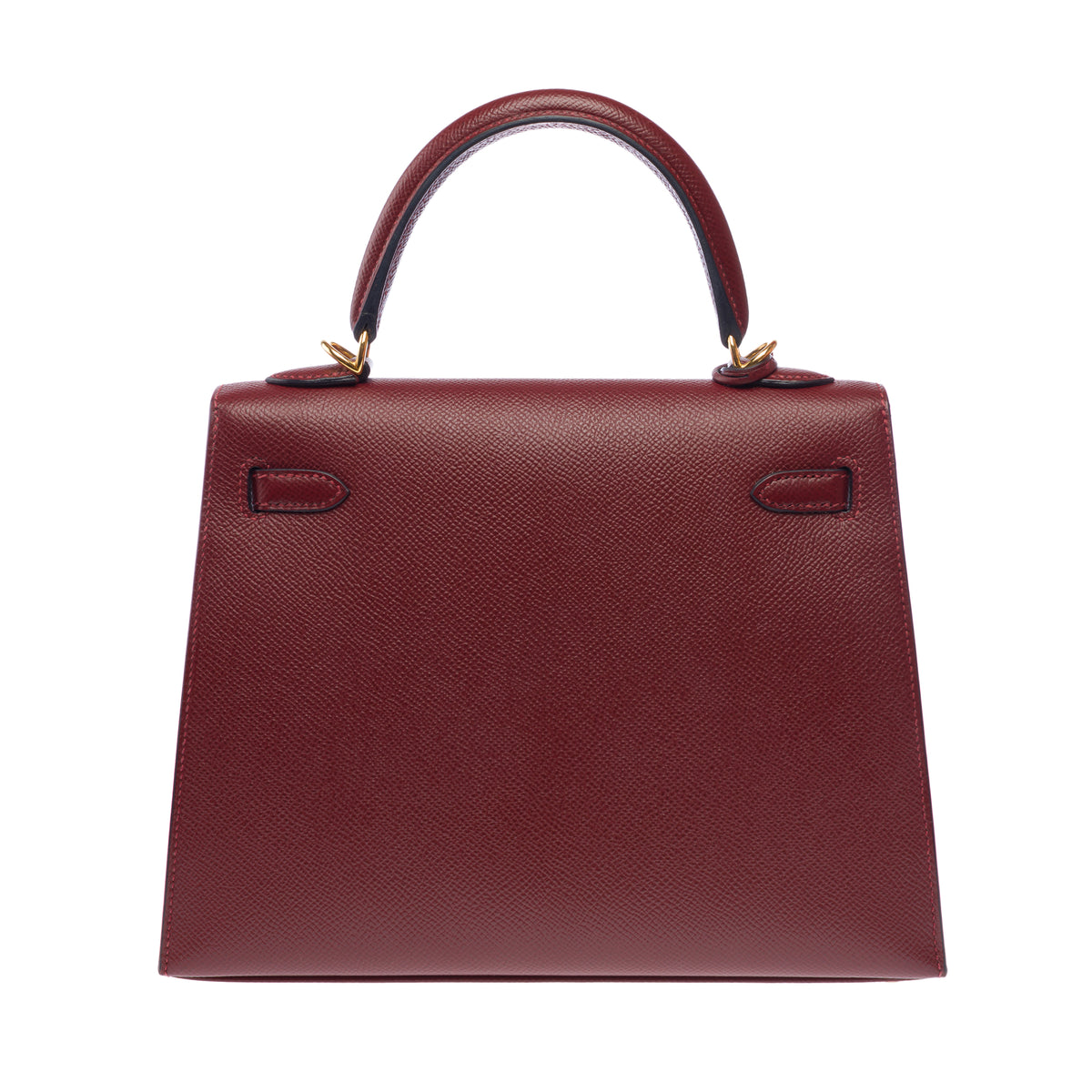 Sac HERMES Kelly 25 en Cuir Rouge - 104044