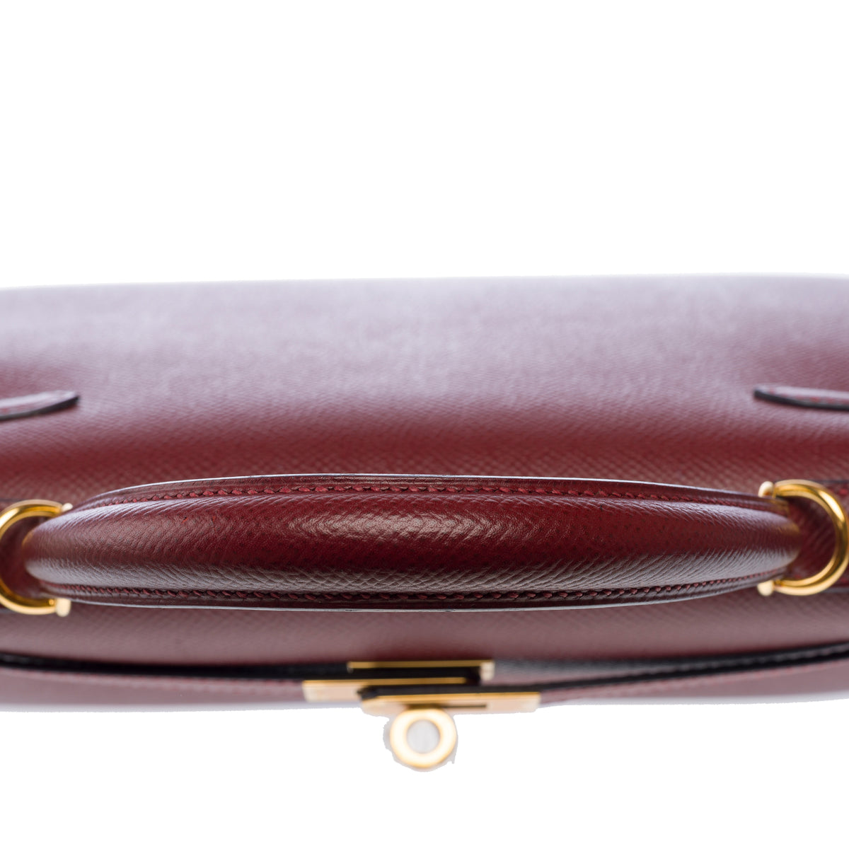 Sac HERMES Kelly 25 en Cuir Rouge - 104044