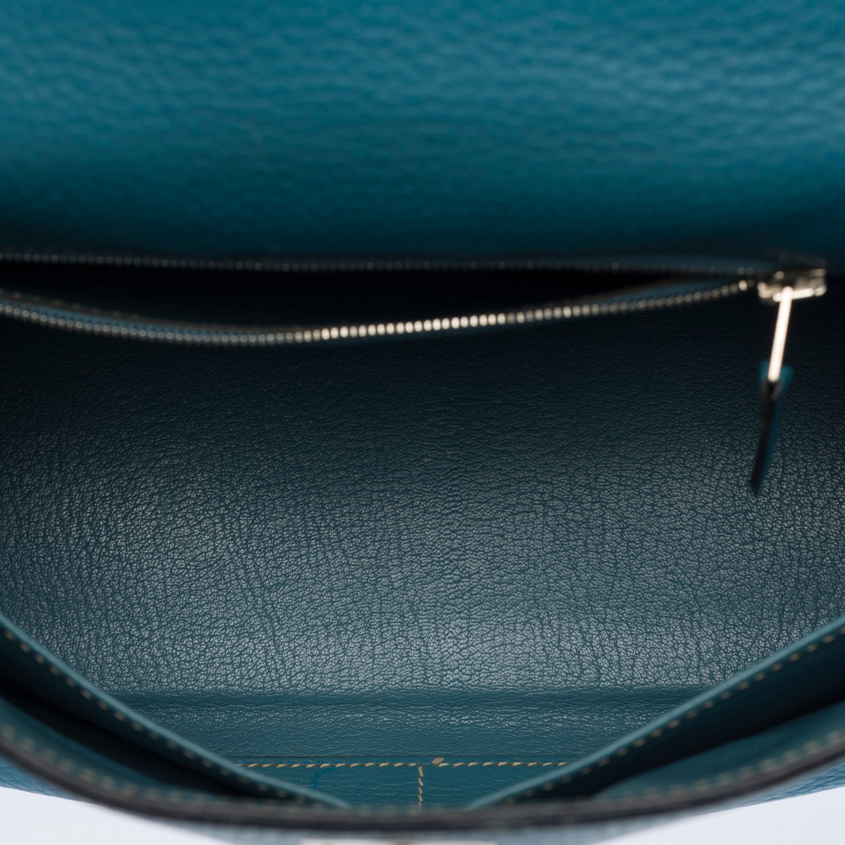 Sac HERMES Kelly 28 en Cuir Bleu - 104041