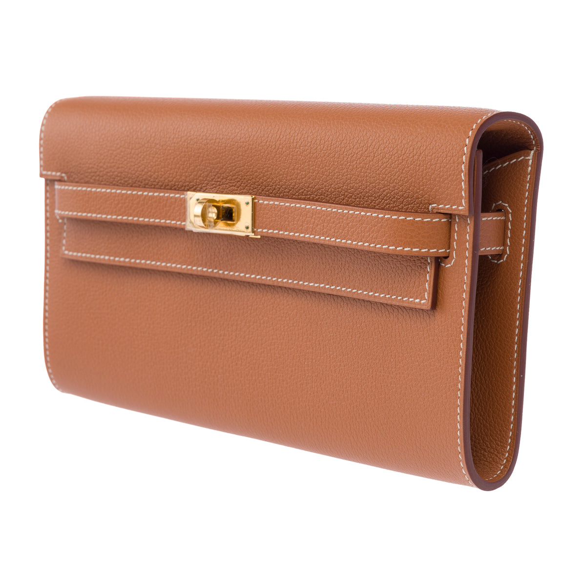 Sac HERMES Kelly to go en Cuir Doré - 104043