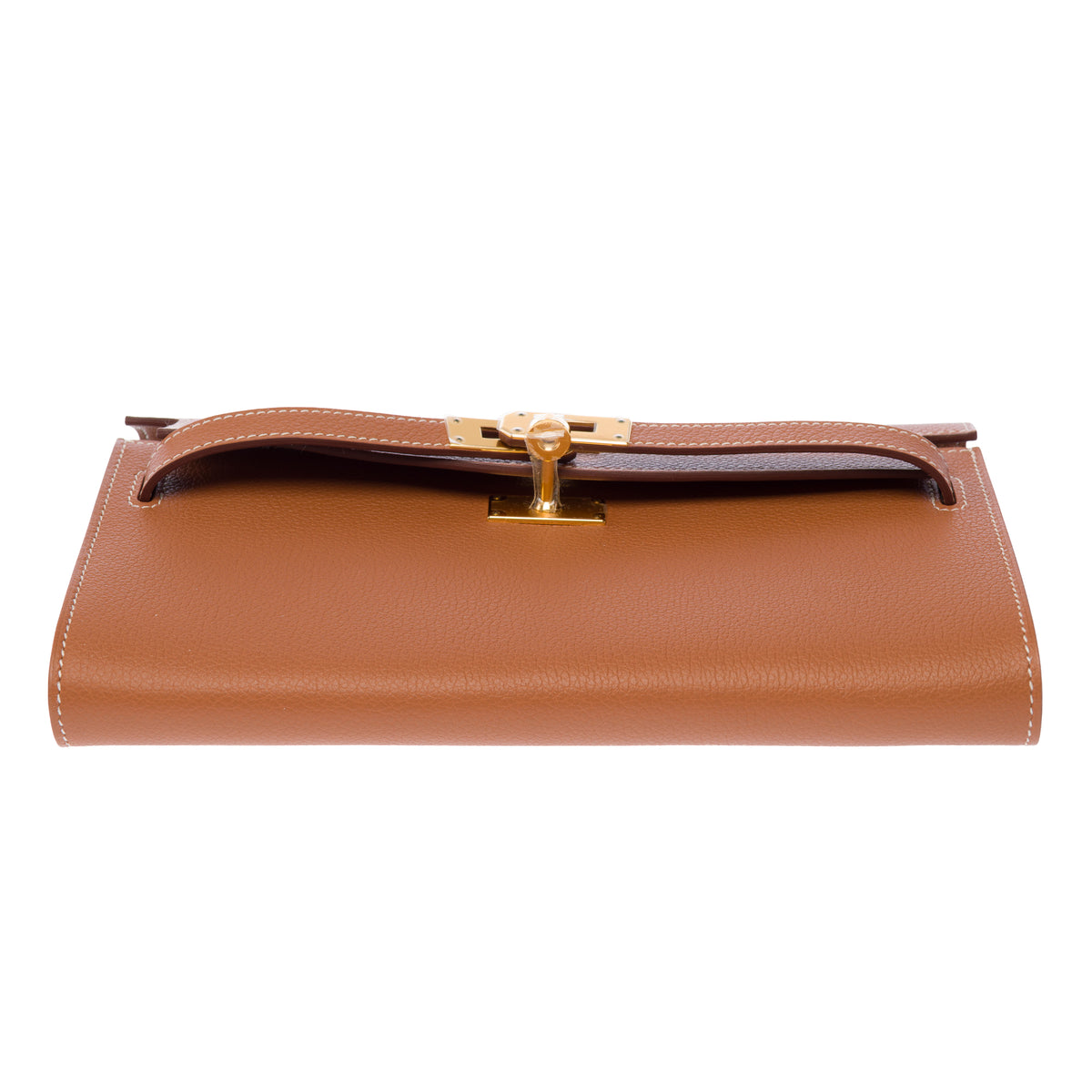 Sac HERMES Kelly to go en Cuir Doré - 104043