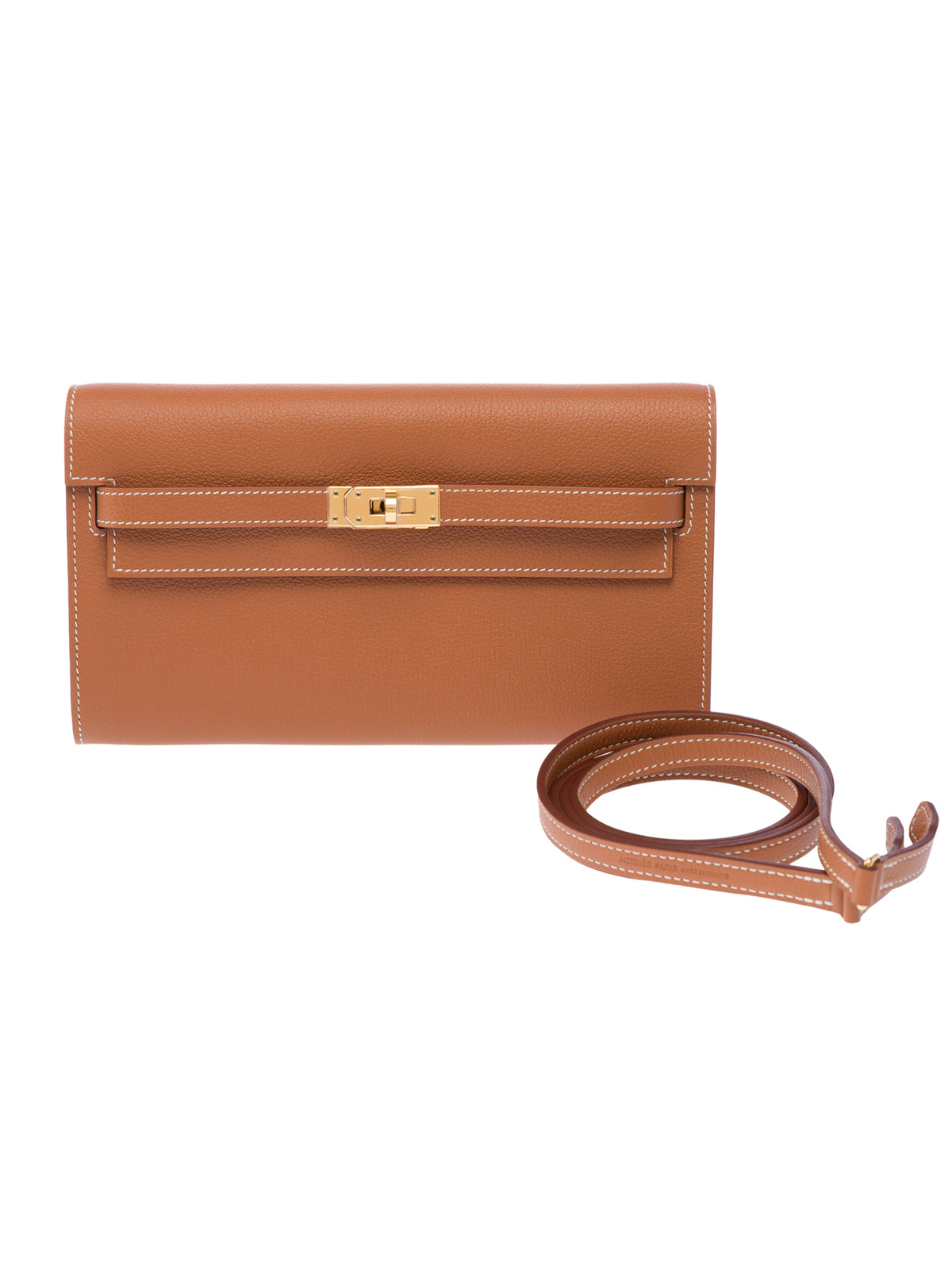 Sac HERMES Kelly to go en Cuir Doré - 104043
