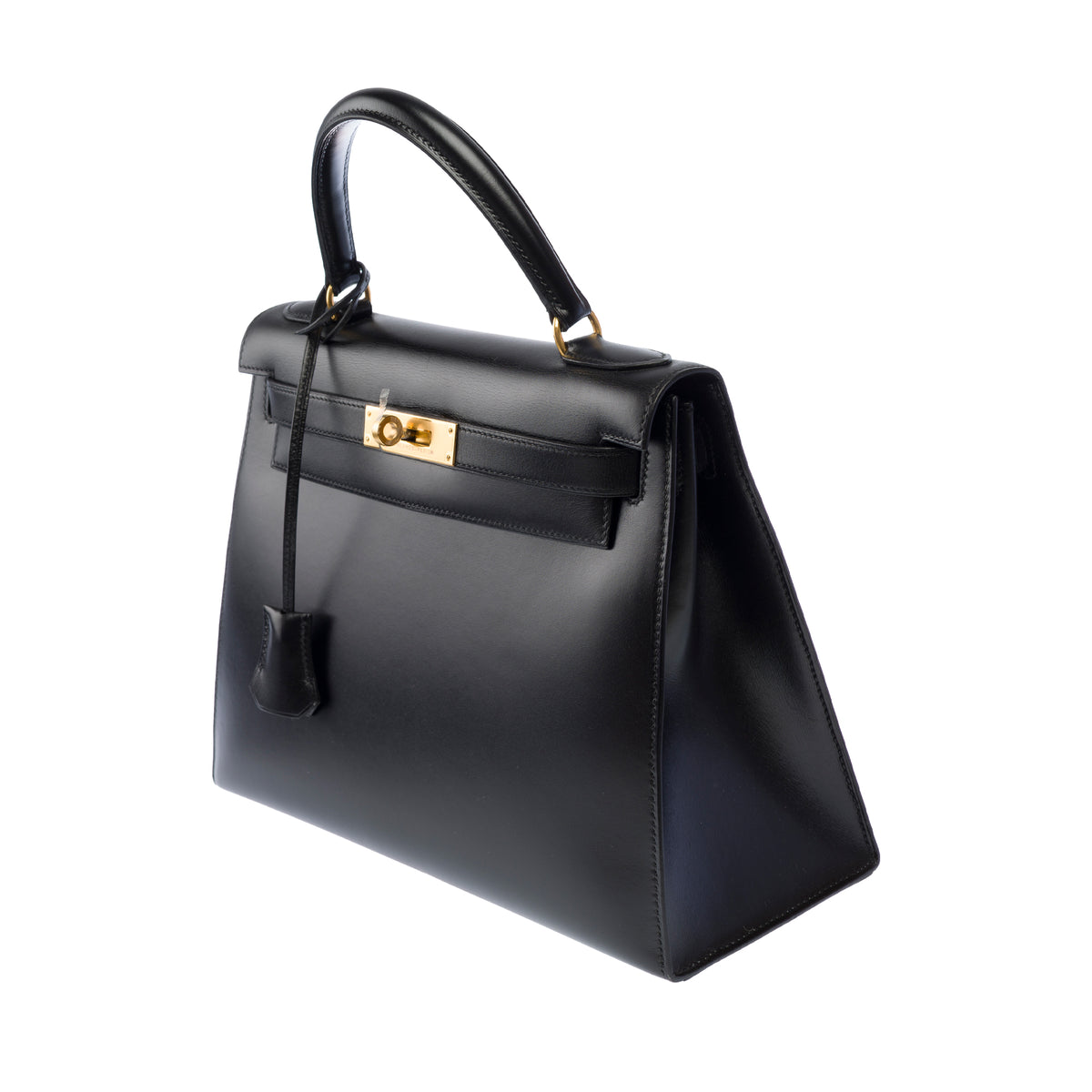 Sac HERMES Kelly 28 en Cuir Noir - 104042