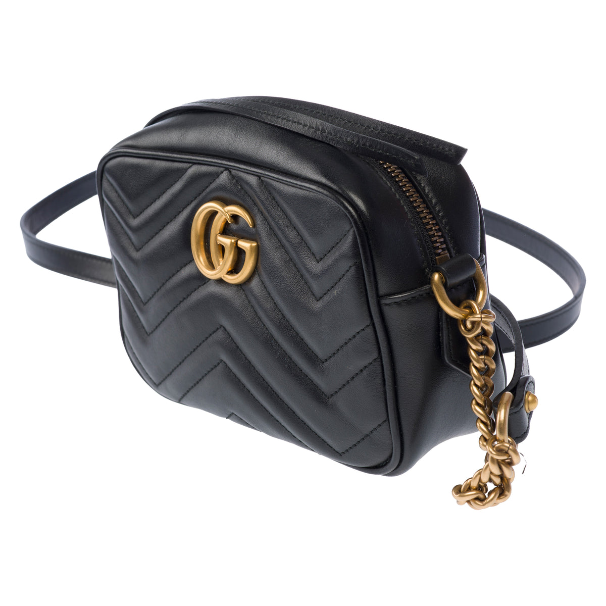 Sac GUCCI Marmont en Cuir Noir - 104055