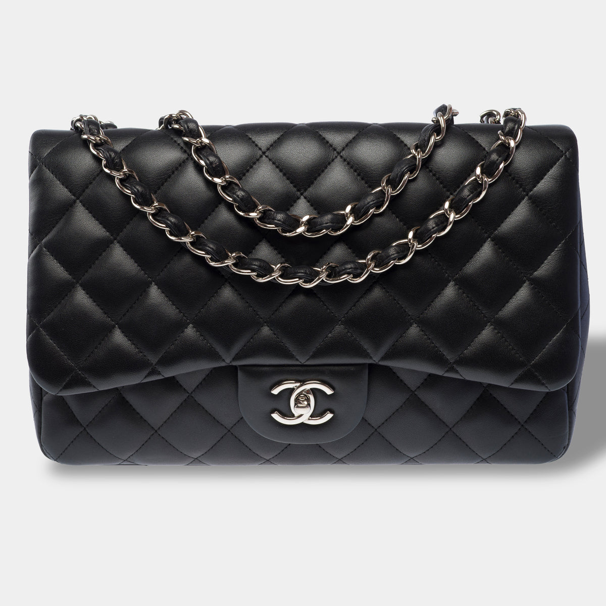 Sac CHANEL Timeless/Classique en Cuir Noir - 104058