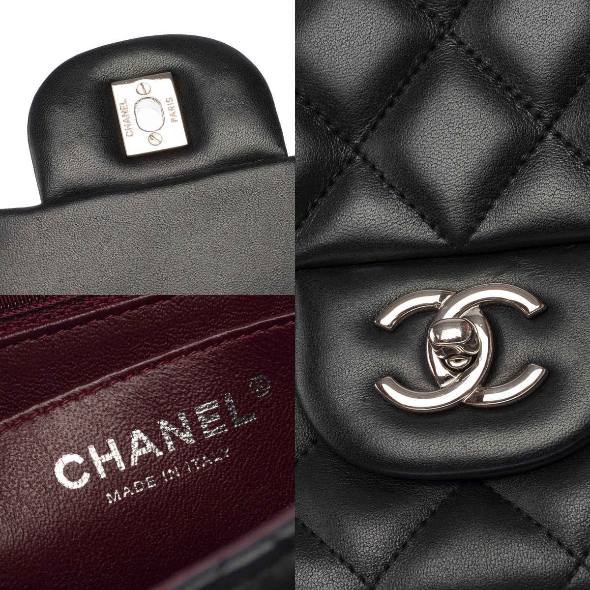 Sac CHANEL Timeless/Classique en Cuir Noir - 104058