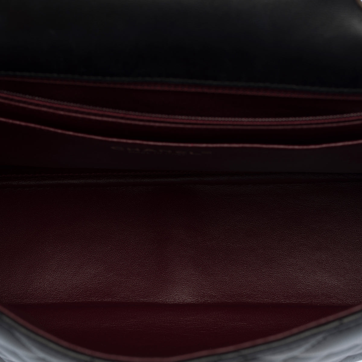 Sac CHANEL Timeless/Classique en Cuir Noir - 104058