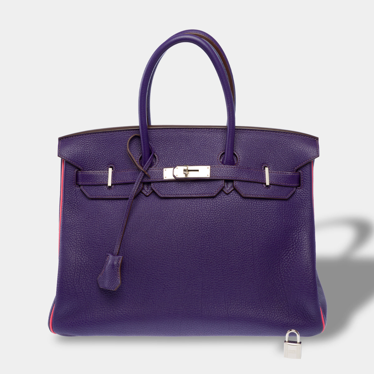 Sac HERMES Birkin 35 en Cuir Violet - 104062