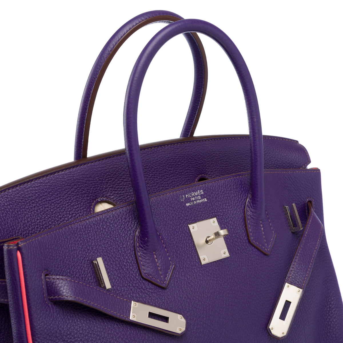 Sac HERMES Birkin 35 en Cuir Violet - 104062