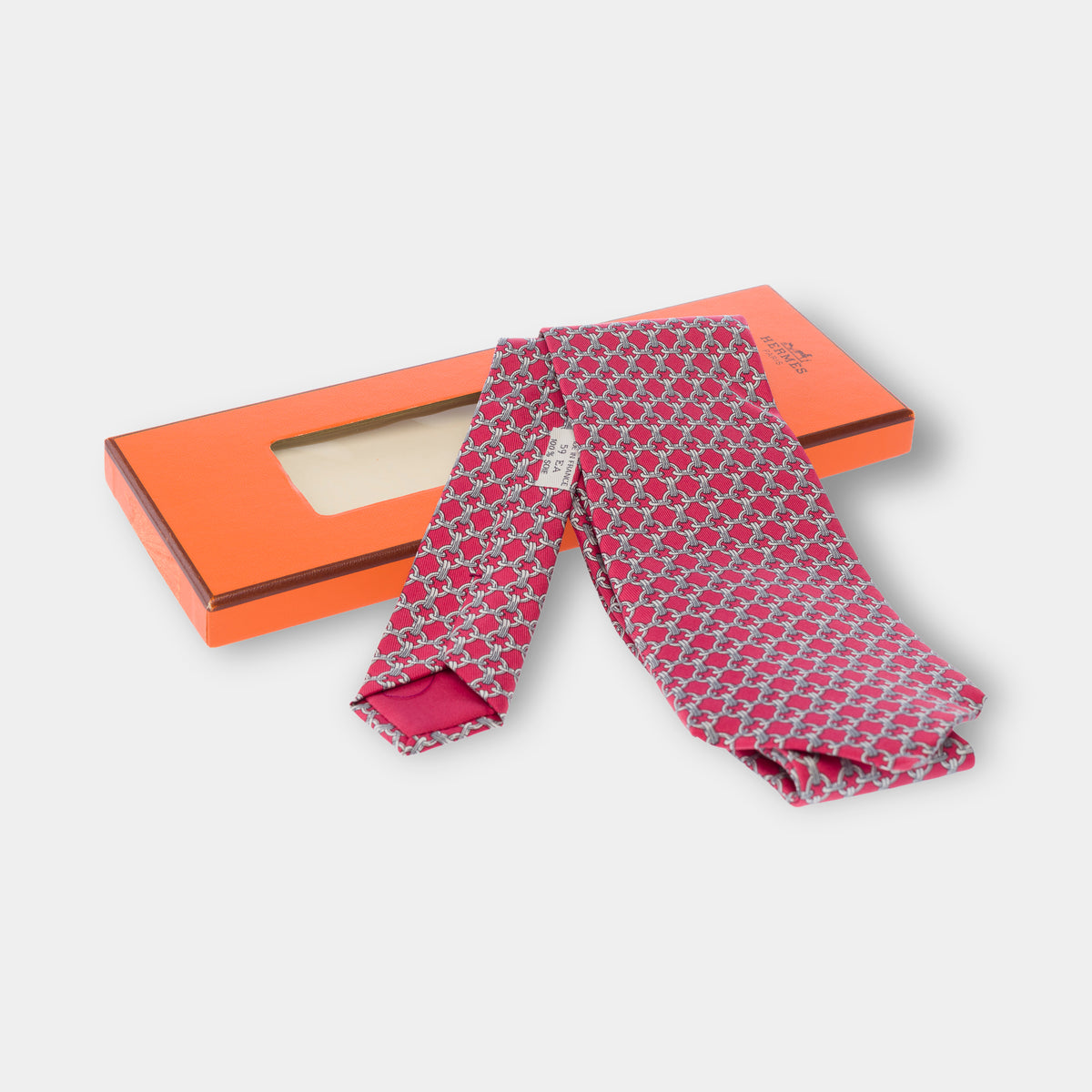 Accessoire HERMES en Soie Rouge - 104070