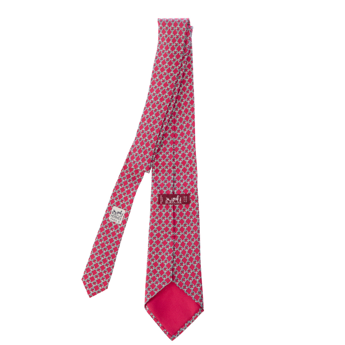 Accessoire HERMES en Soie Rouge - 104070