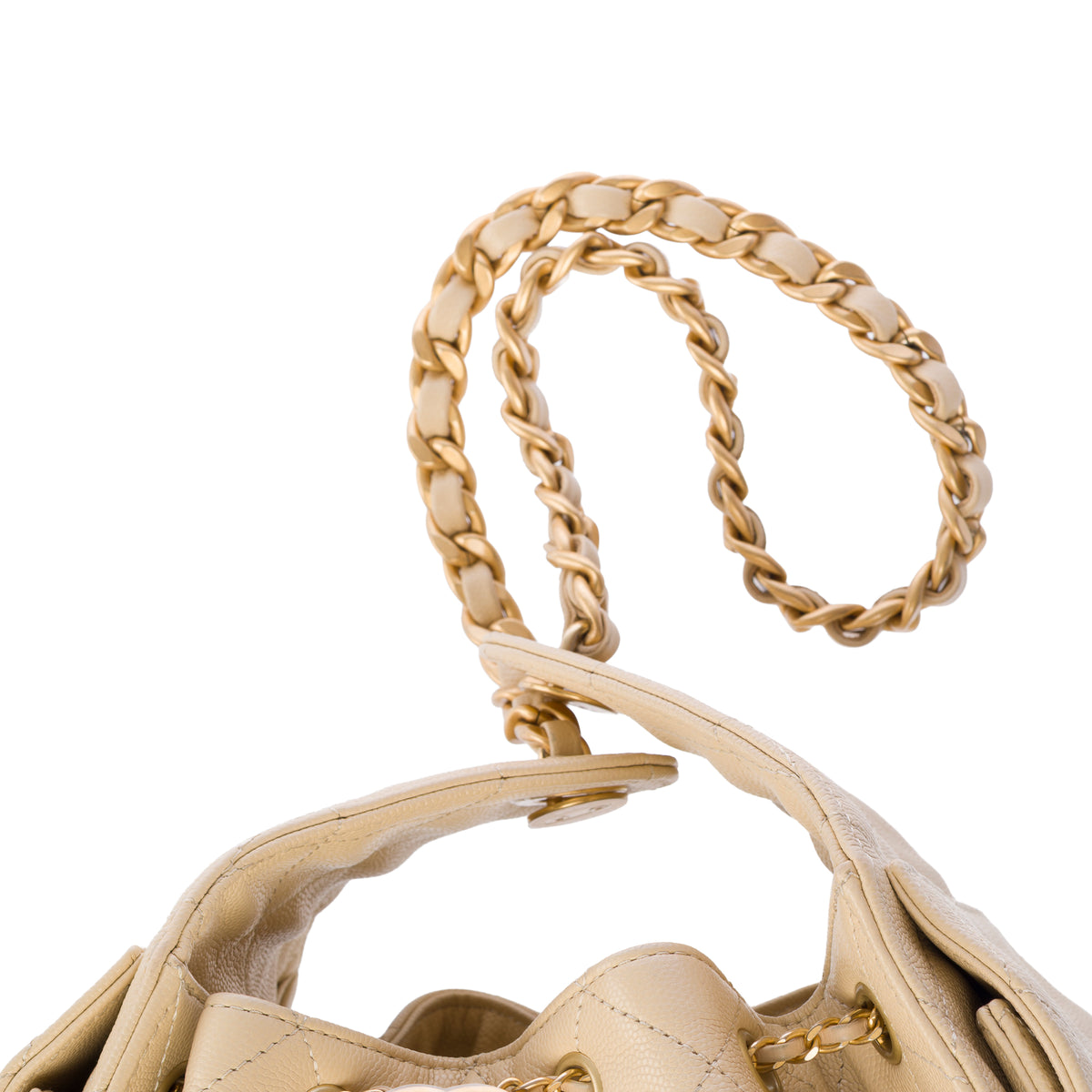 Sac CHANEL en Cuir Beige - 104054