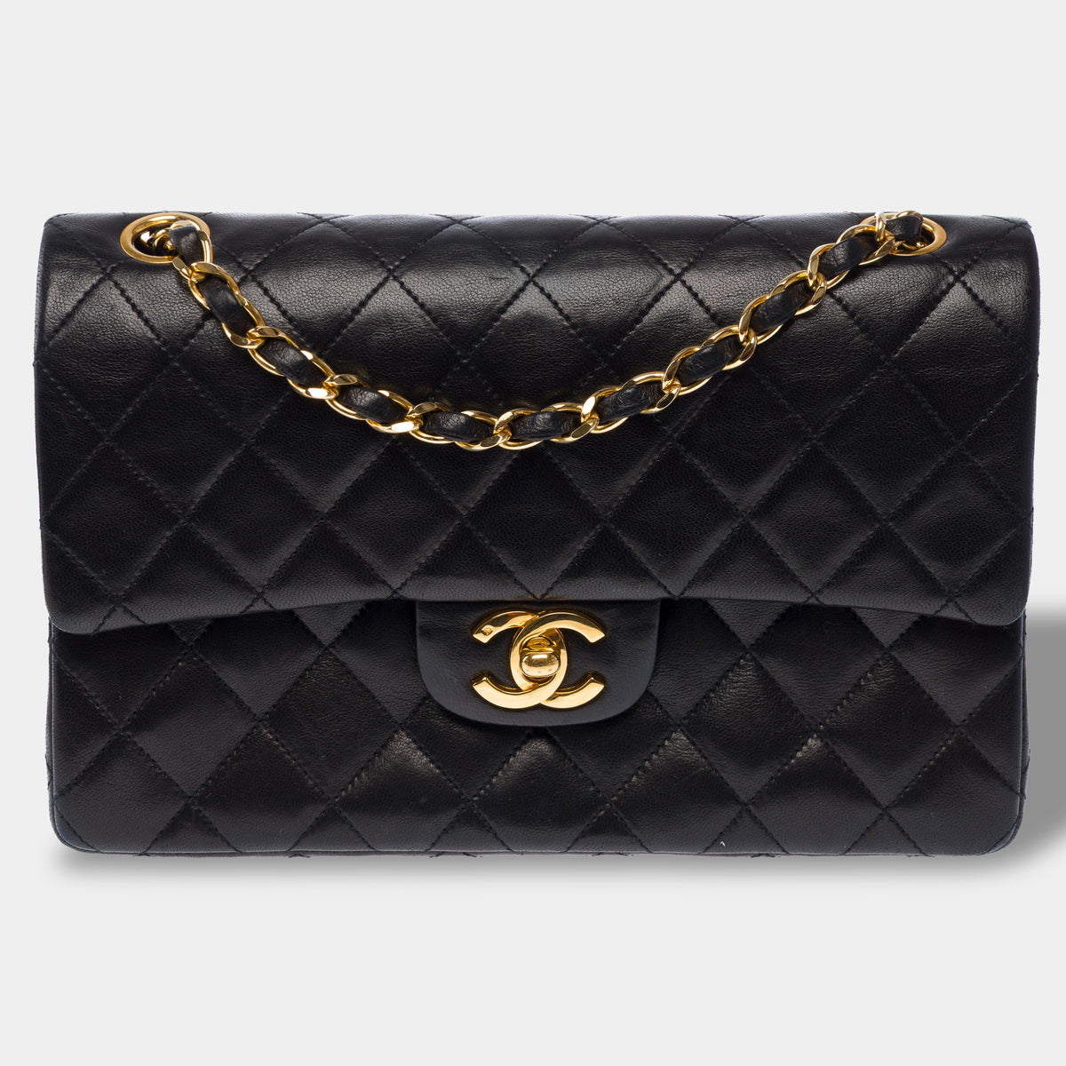 Sac CHANEL Timeless/Classique en Cuir Noir - 104066