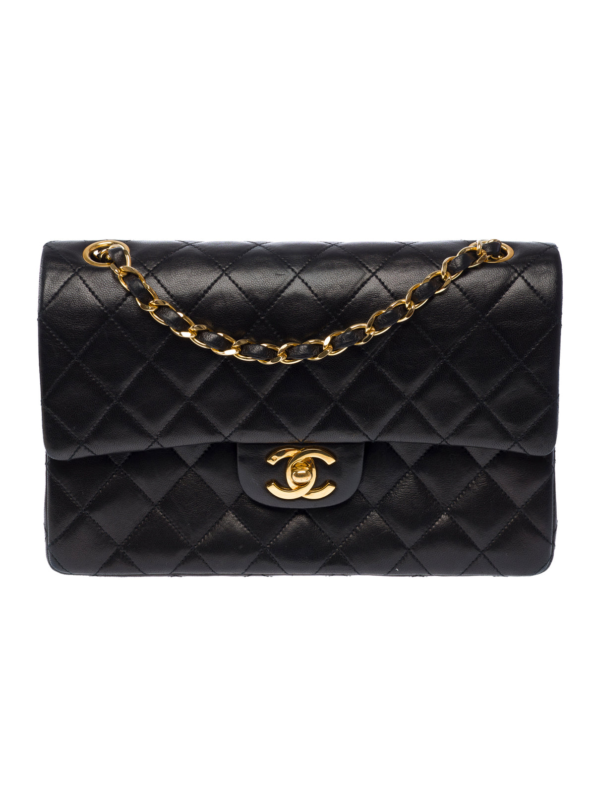 Sac CHANEL Timeless/Classique en Cuir Noir - 104066