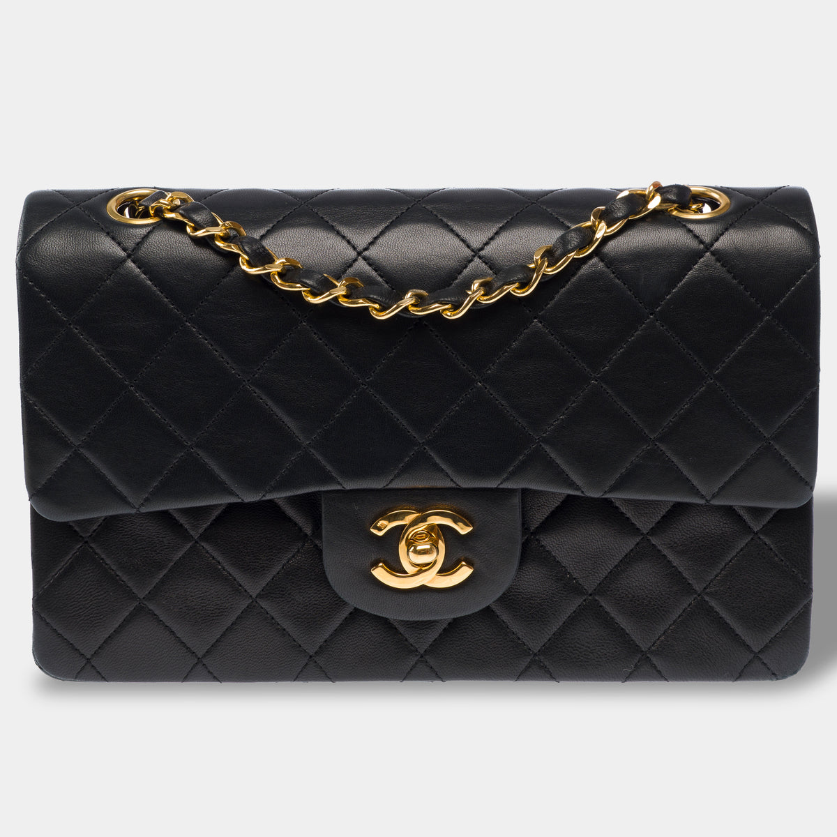 Sac CHANEL Timeless/Classique en Cuir Noir - 104065