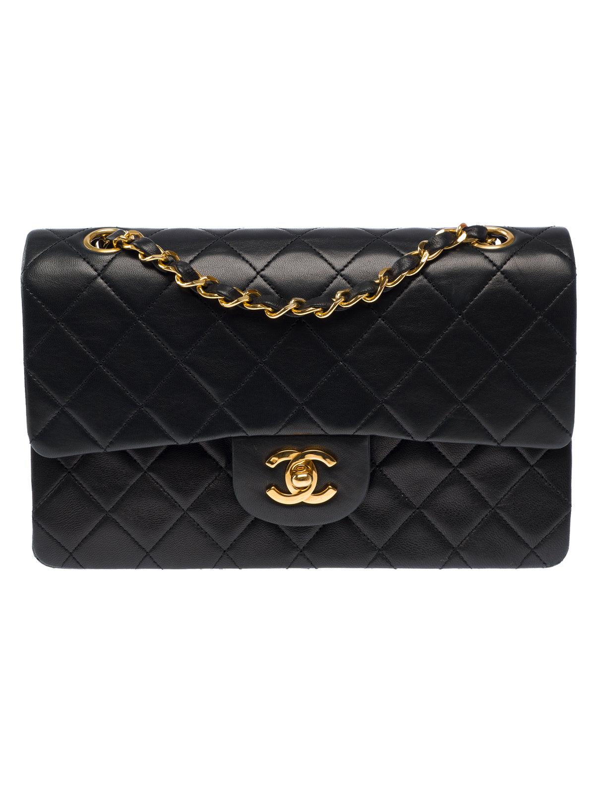 Sac CHANEL Timeless/Classique en Cuir Noir - 104065