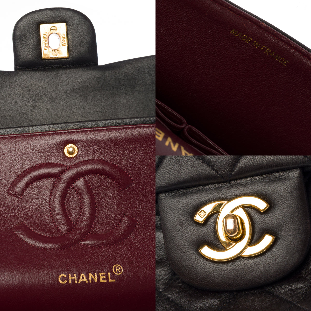 Sac CHANEL Timeless/Classique en Cuir Noir - 104067