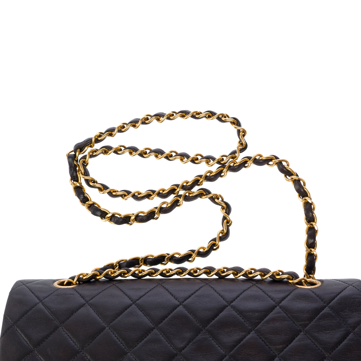 Sac CHANEL Timeless/Classique en Cuir Noir - 104067