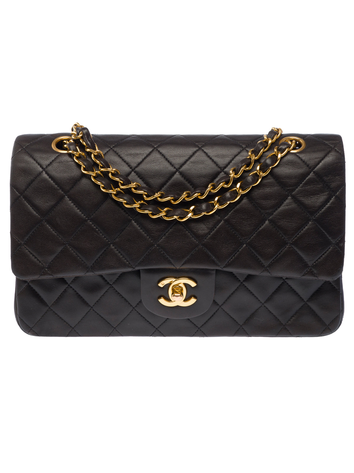 Sac CHANEL Timeless/Classique en Cuir Noir - 104067
