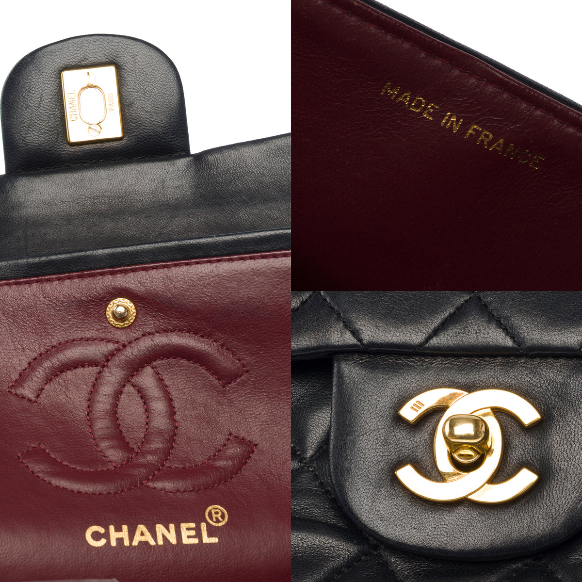 Sac CHANEL Timeless/Classique en Cuir Noir - 104059