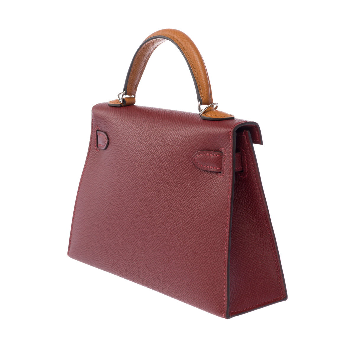 Sac HERMES Kelly Mini en Cuir Rouge - 104072