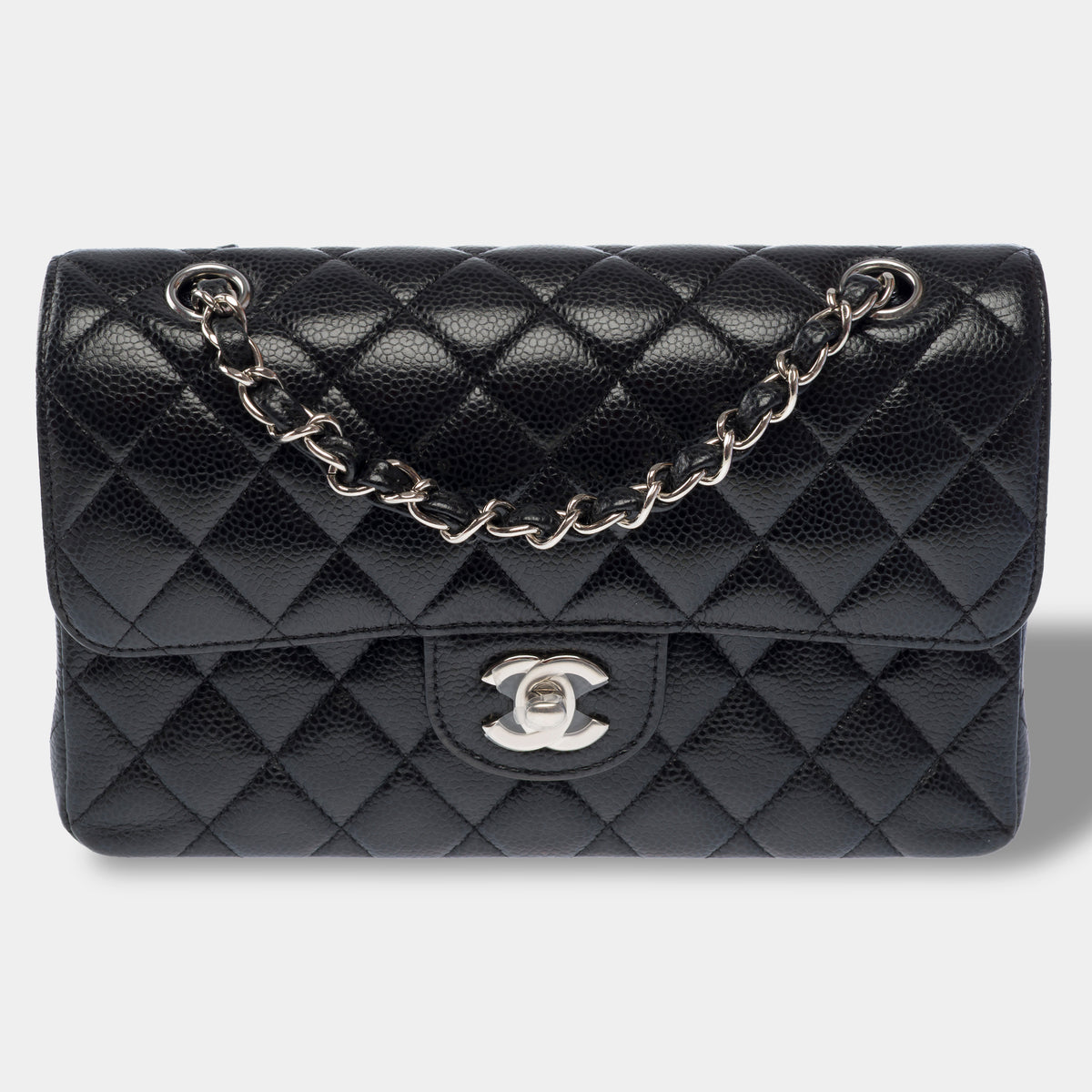 Sac CHANEL Timeless/Classique en Cuir Noir - 104048