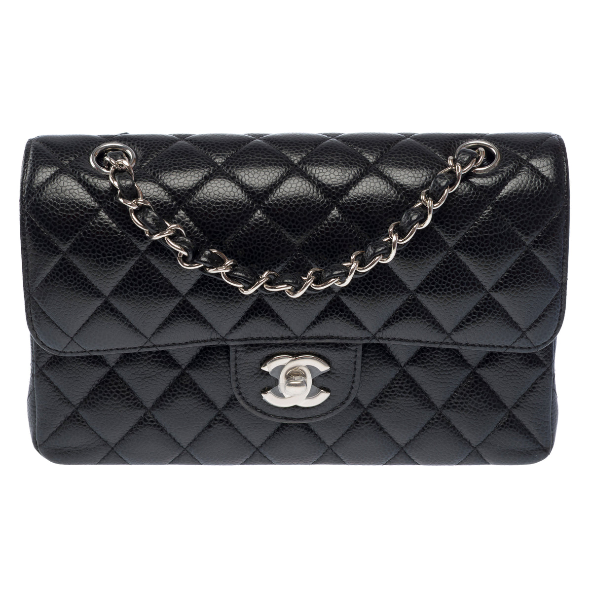 Sac CHANEL Timeless/Classique en Cuir Noir - 104048