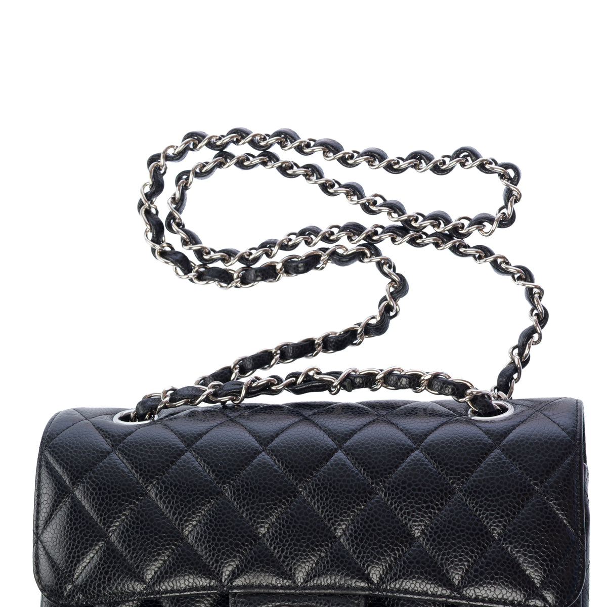 Sac CHANEL Timeless/Classique en Cuir Noir - 104048
