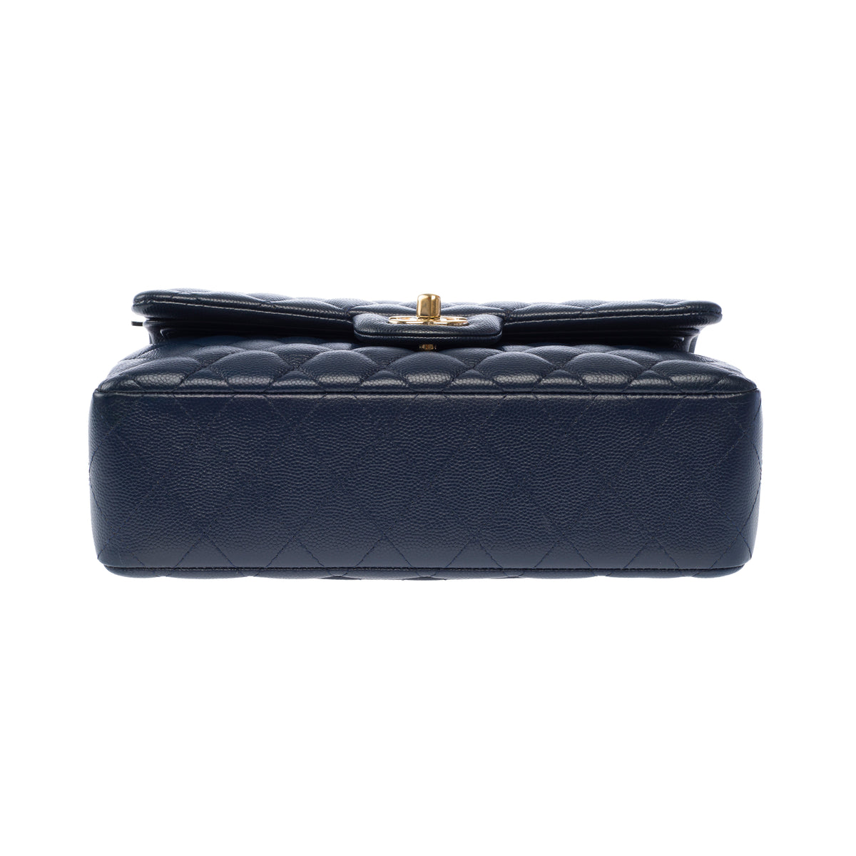 Sac CHANEL Timeless/Classique en Cuir Bleu Marine - 104049