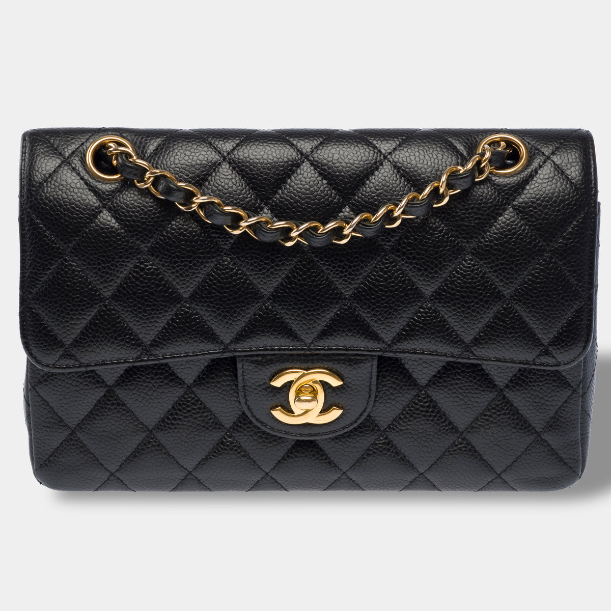 Sac CHANEL Timeless/Classique en Cuir Noir - 104051