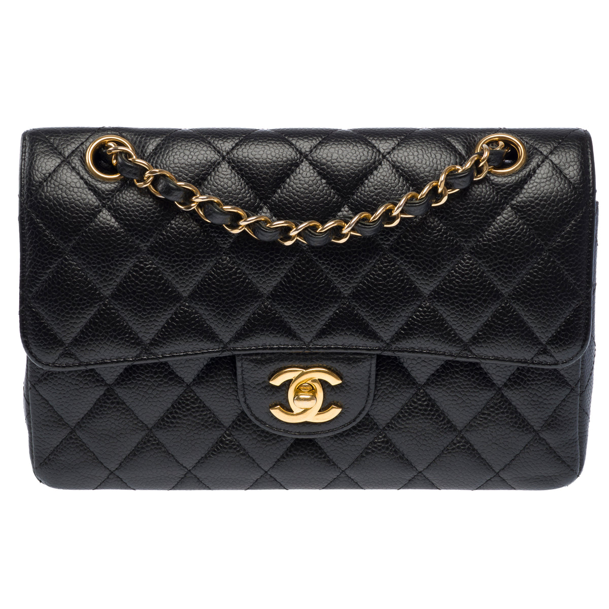 Sac CHANEL Timeless/Classique en Cuir Noir - 104051