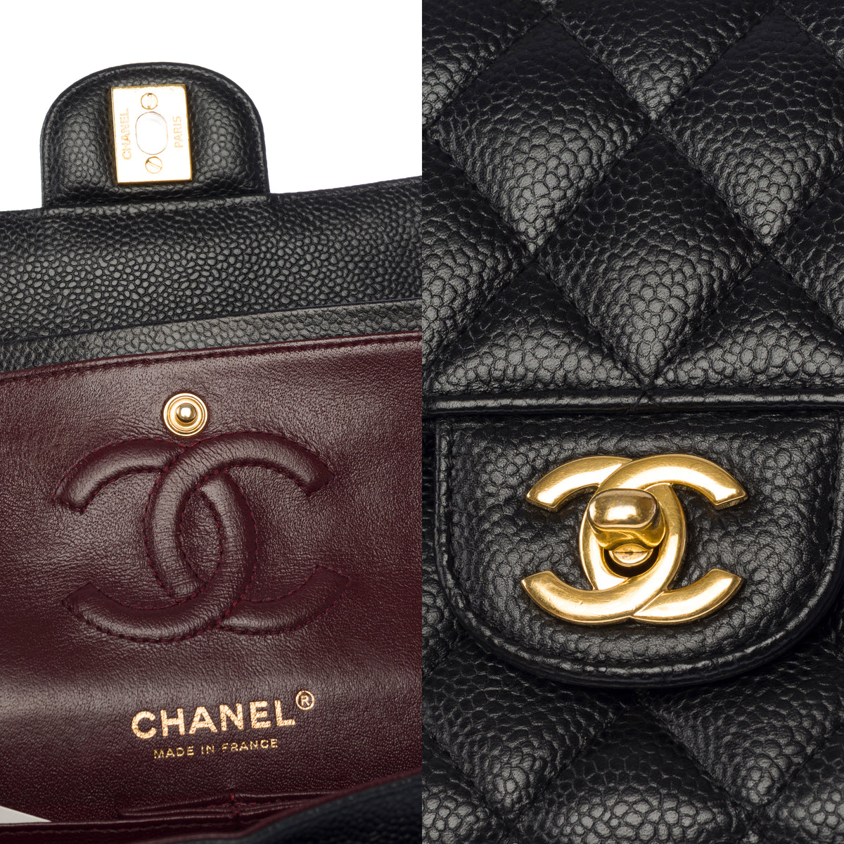 Sac CHANEL Timeless/Classique en Cuir Noir - 104051