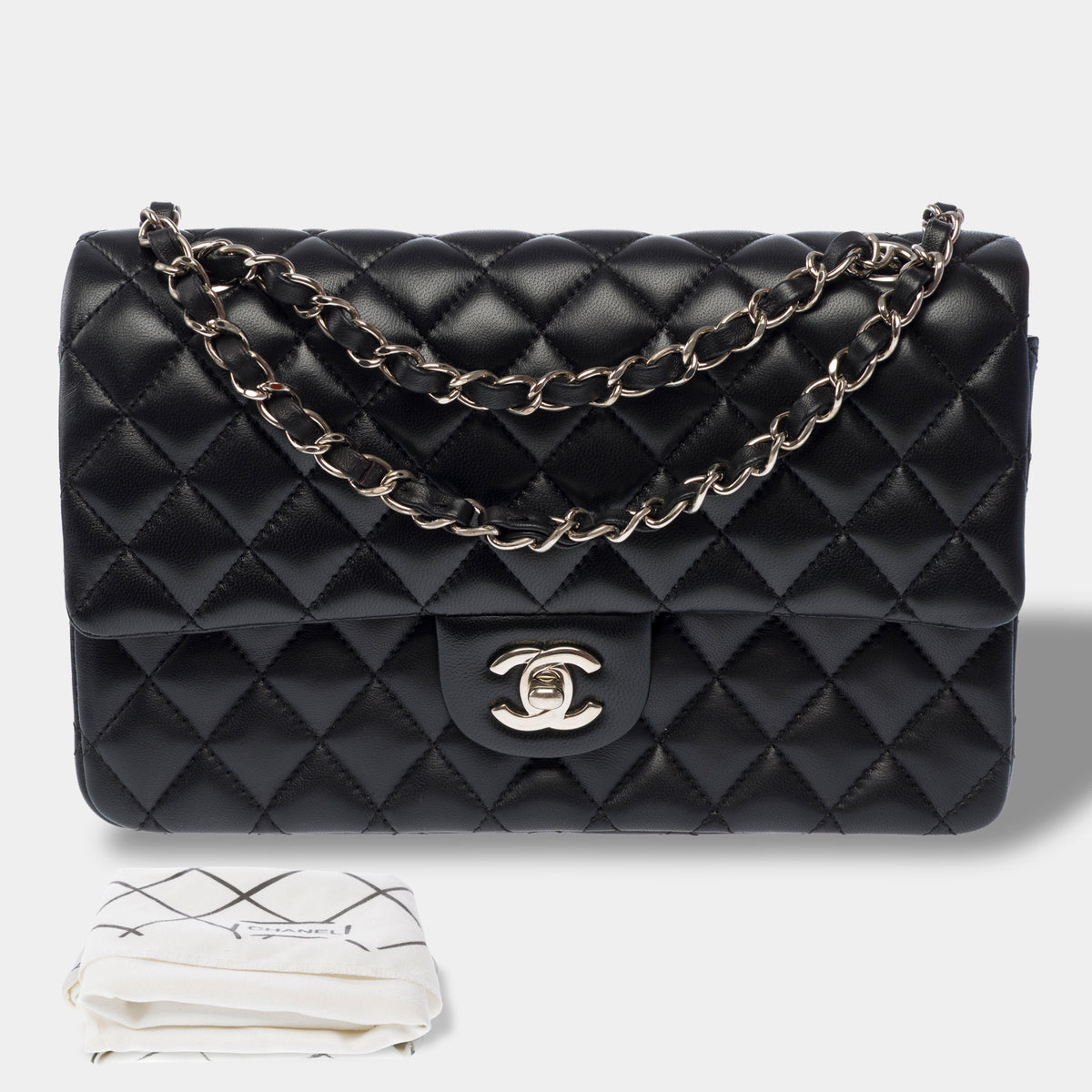 Sac CHANEL Timeless/Classique en Cuir Noir - 104061