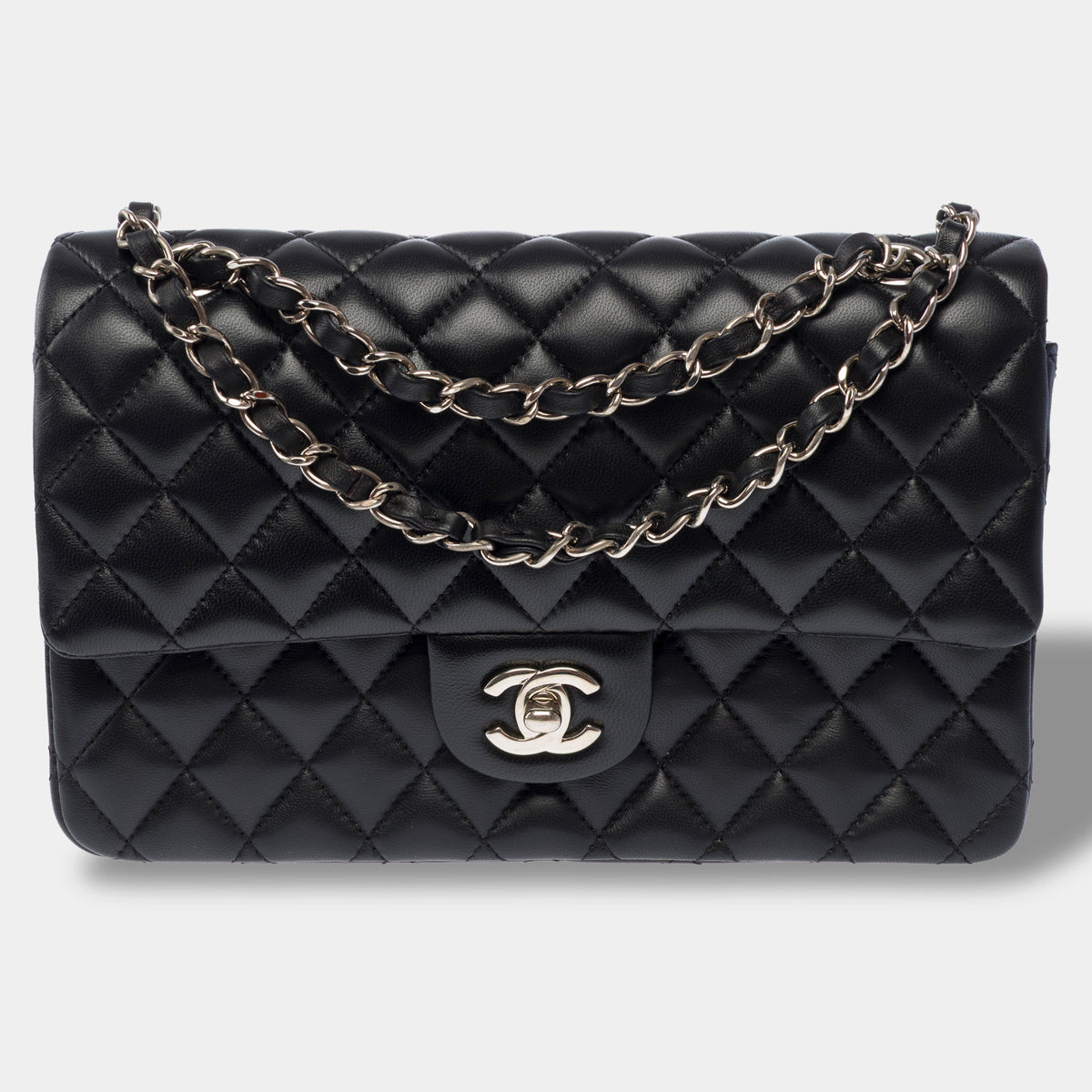 Sac CHANEL Timeless/Classique en Cuir Noir - 104061