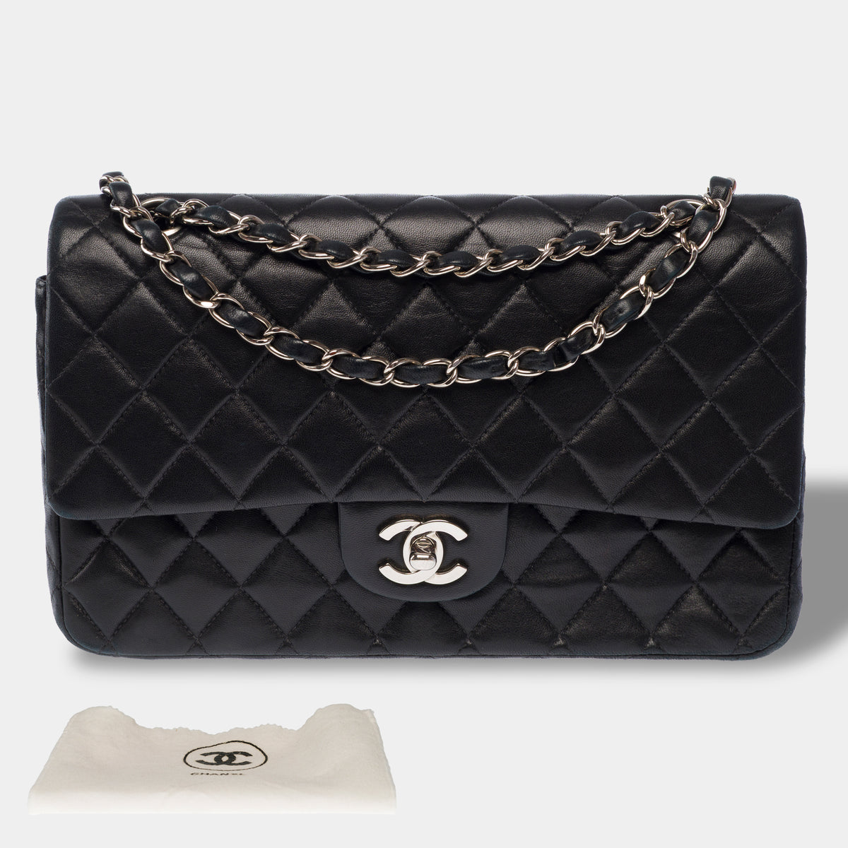 Sac CHANEL Timeless/Classique en Cuir Noir - 104063
