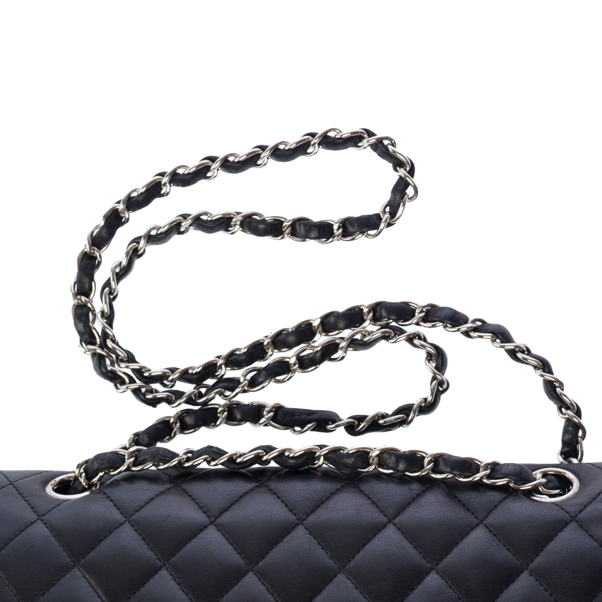 Sac CHANEL Timeless/Classique en Cuir Noir - 104064