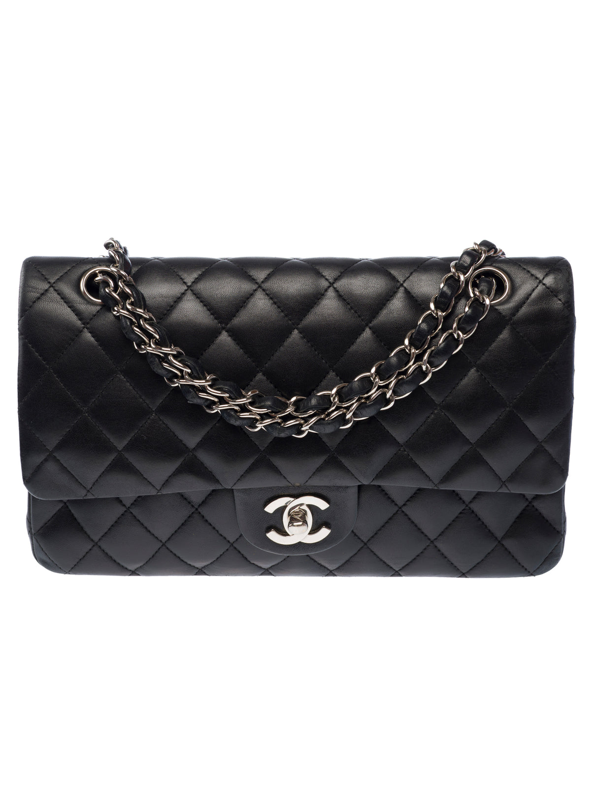 Sac CHANEL Timeless/Classique en Cuir Noir - 104064