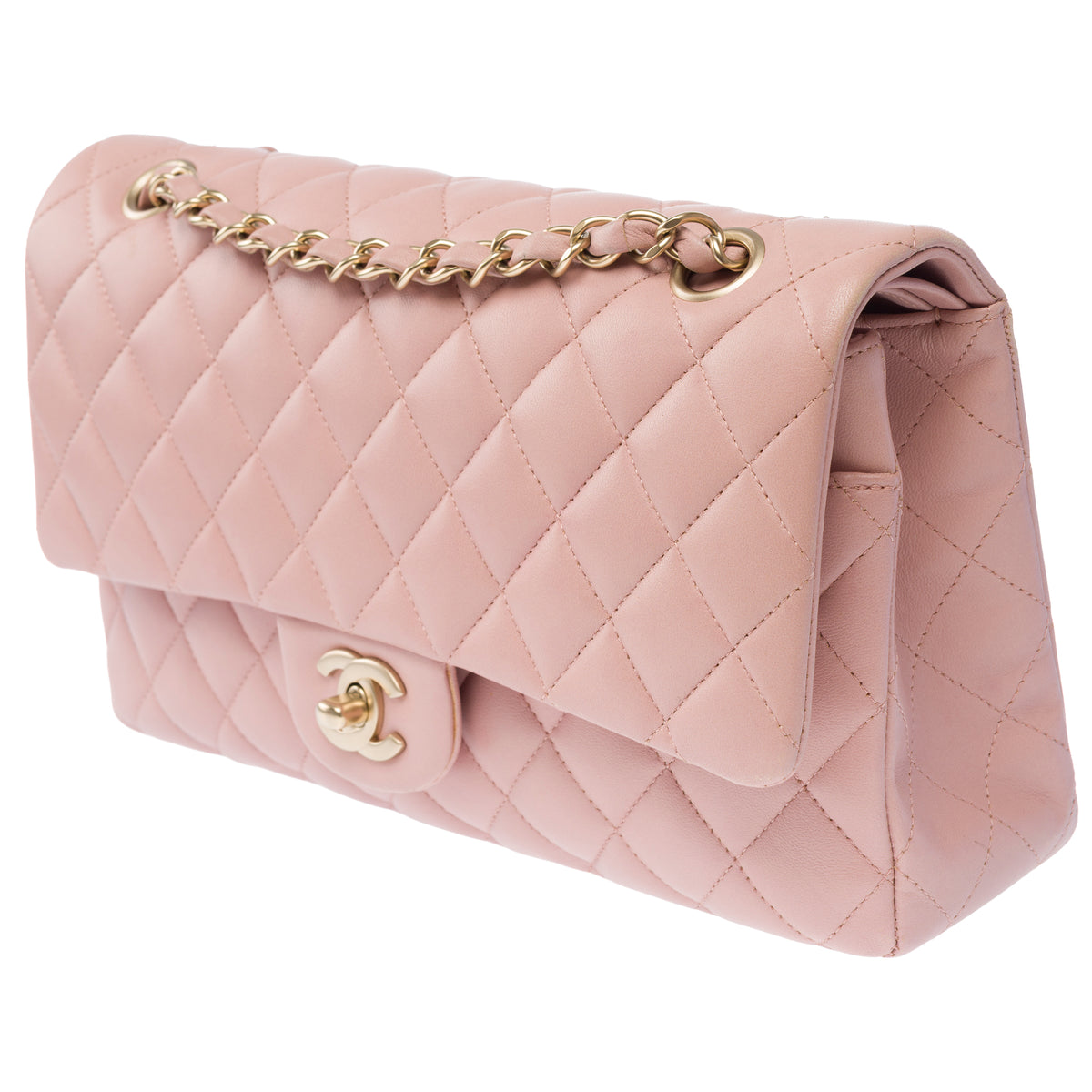 Sac CHANEL Timeless/Classique en Cuir Rose - 104069