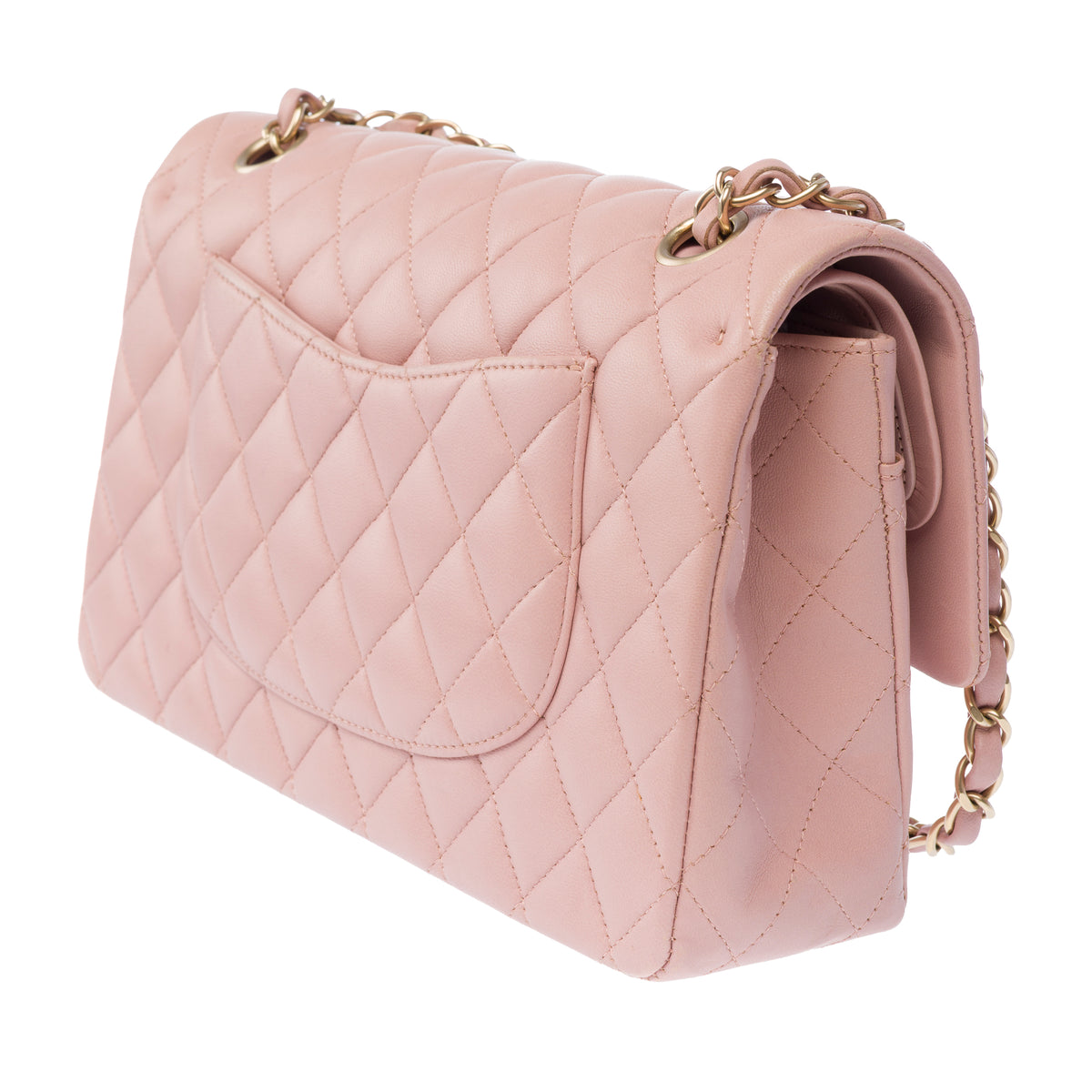 Sac CHANEL Timeless/Classique en Cuir Rose - 104069