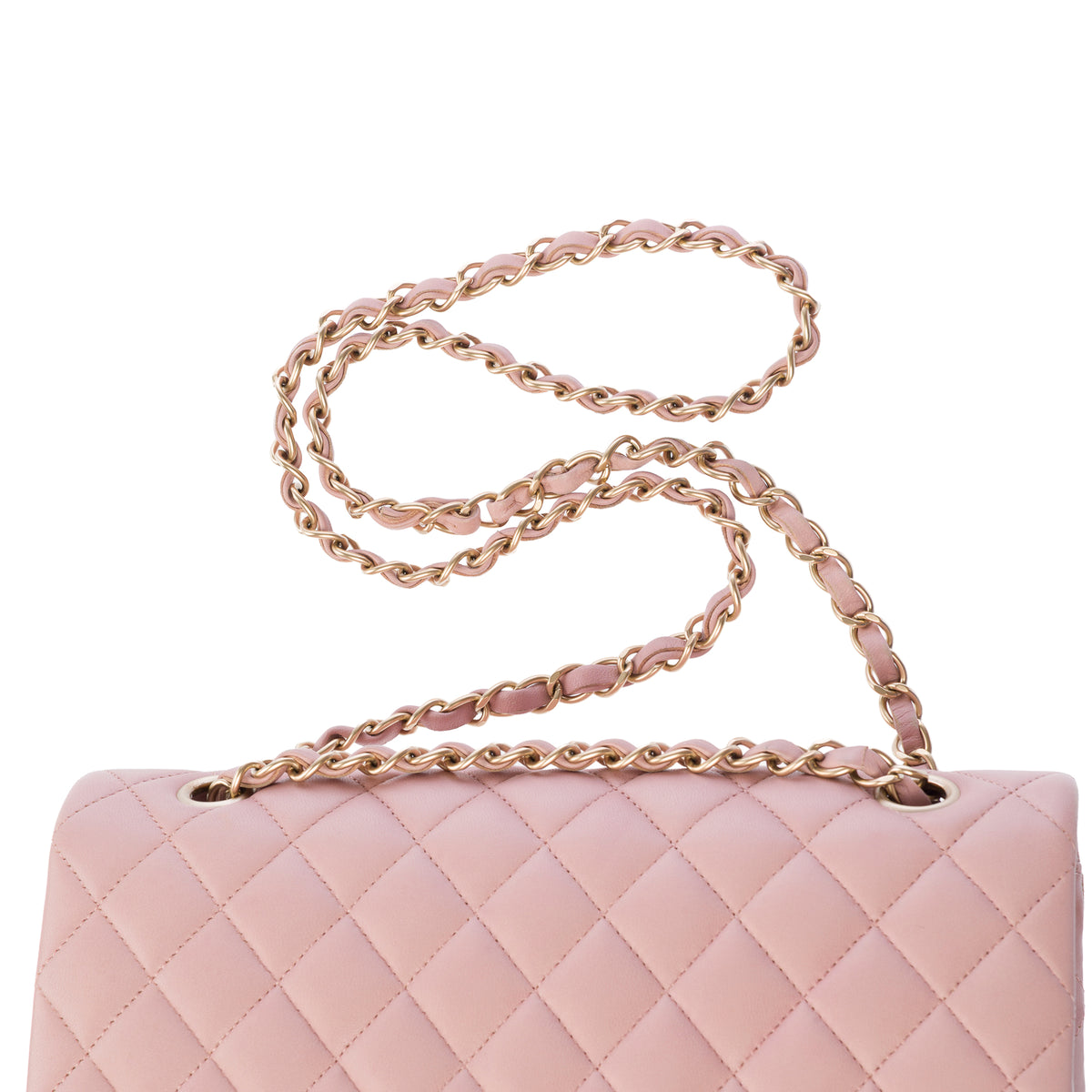 Sac CHANEL Timeless/Classique en Cuir Rose - 104069