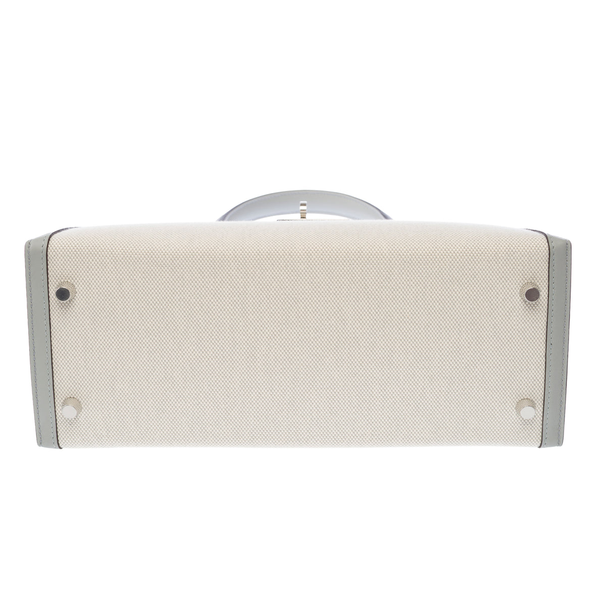 Sac HERMES Kelly 28 en Toile Gris - 104073