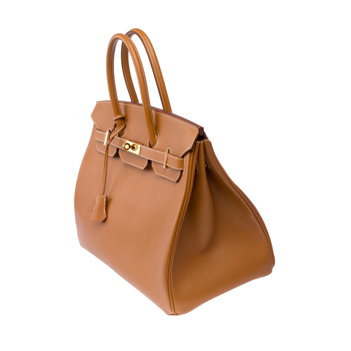 Sac HERMES Birkin 35 en Cuir Doré - 104078